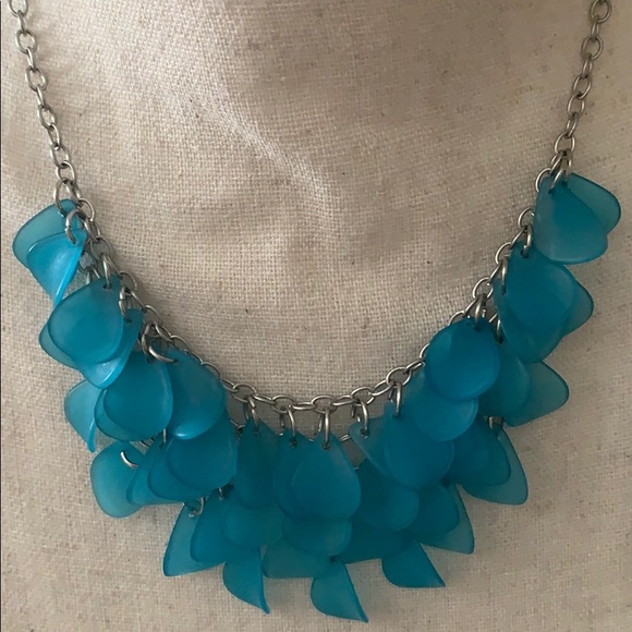 Turquoise and Silver Necklace - Picture 2 of 2